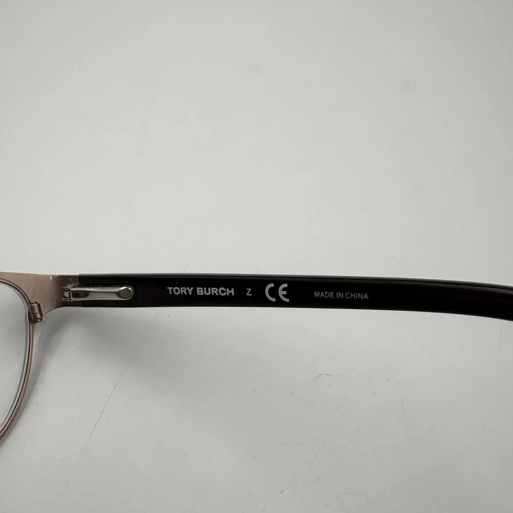 Tory Burch TY1015 346 Burgundy‎ Semi Rimless Eyeglasses Frames 51-16-135 Logo